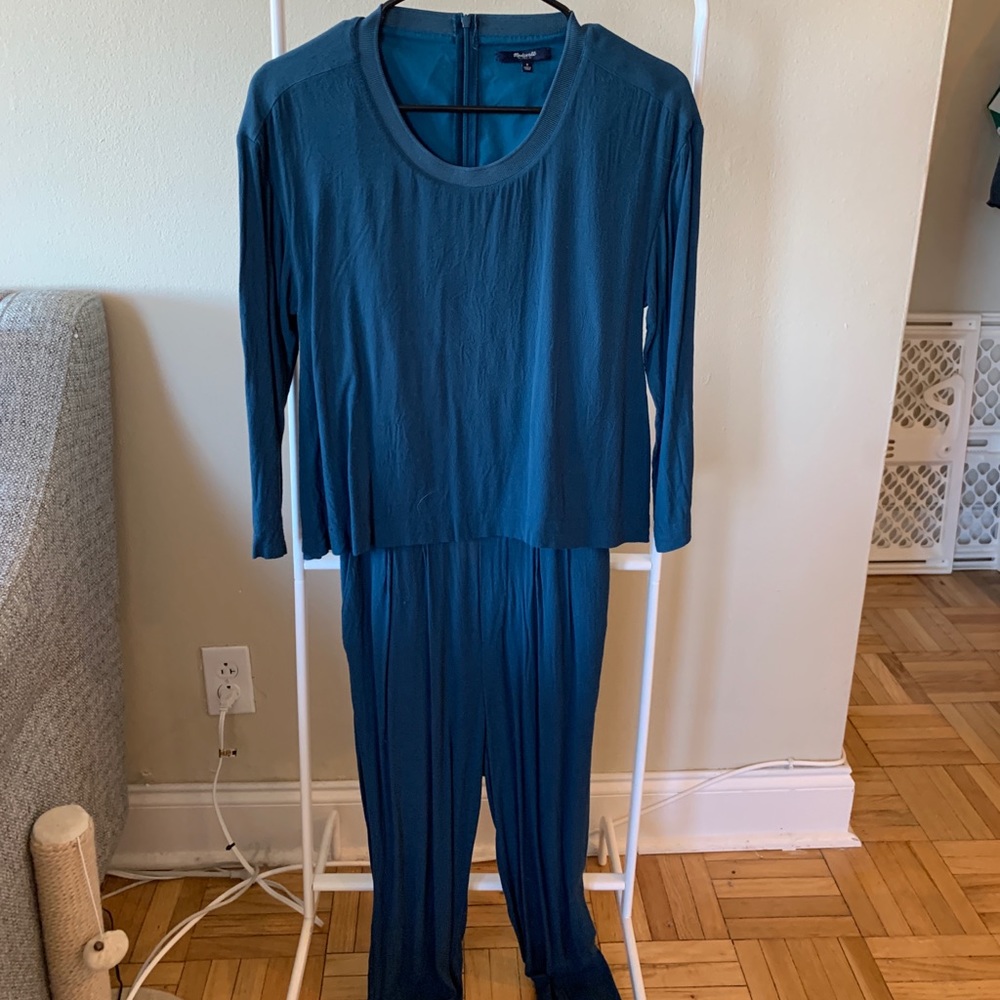 Madewell Clermont Harbor Blue Jumpsuit